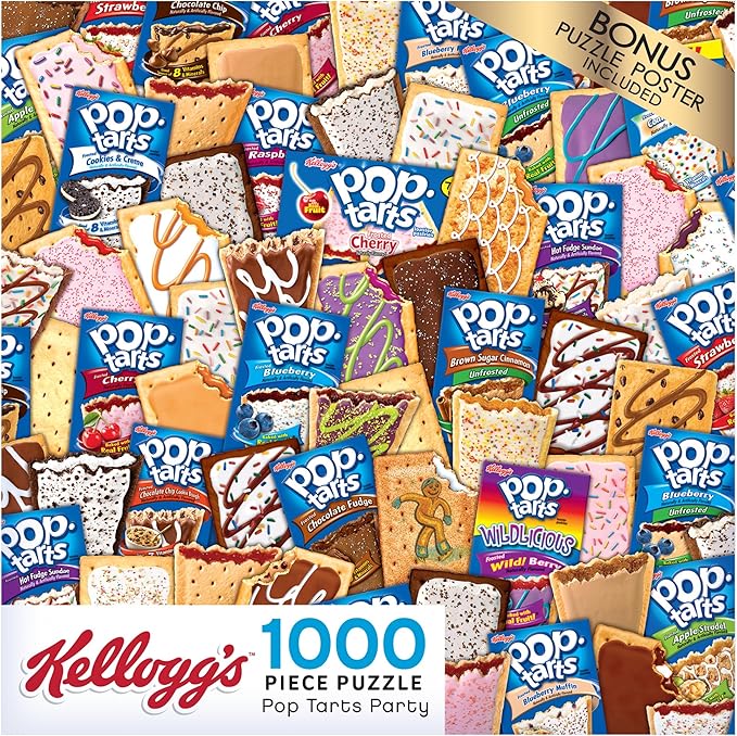 RoseArt - Kellogg's - Pop Tart Party - 1000 Piece Jigsaw Puzzles for Adults