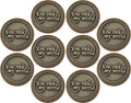 Bulk Set of 3 Romantic Love Expression Coins, You Rock My World, & Make My Heart Skip a Beat, Anniversary Pocket Tokens for Date Night, Love Gift for Men & Women, from Him or Her