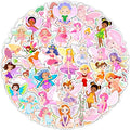BulbaCraft Fairy Stickers and Decals for Laptop, Fairy Decorations for Birthday Party, Gifts for Women & Men