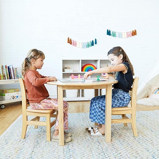 ECR4Kids 8-Compartment Mobile Storage Cabinet, 36in, Classroom Furniture, White Wash