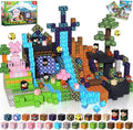 Goody King 200PCS Magnetic Building Blocks - Forest & Volcano Adventure Set, STEM Learning Toys for Kids Ages 3+, Strong Magnets, Creative Play, Gift for Boys & Girls