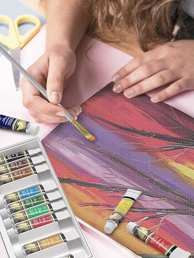 MyArtscape Acrylic Paint Set - 12 x 12ml Tubes - Lightfast - Heavy Body