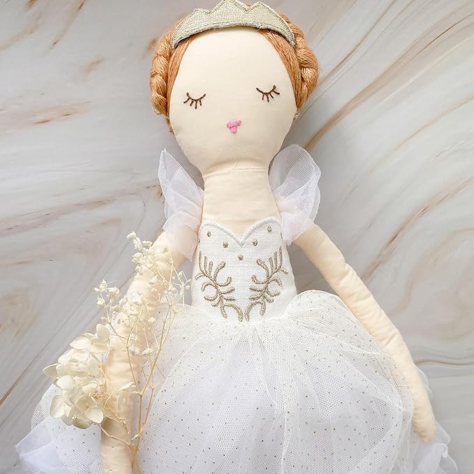 MON AMI Natalia The Prima Ballerina Stuffed Doll – 22”, Plush Ballerina Doll for Girls, Use as Toy or Room Decor, for Kids of All Ages