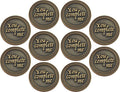 Bulk Set of 10 Romantic Love Expression Coins, You Complete Me, I am Better Because of You, Anniversary Pocket Tokens for Date Night, Love Gift for Men & Women, from Him or Her