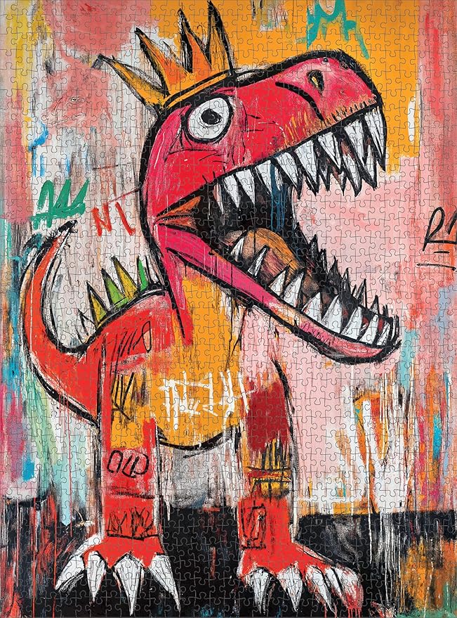 Cross & Glory - King Chompsalot - 1000 Piece Jigsaw Puzzle for Adults | Best New Dinosaur Puzzle | Prehistoric T-Rex Artwork | Challenging and Fun Puzzle Experience