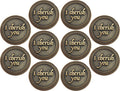 Bulk Set of 10 Romantic Love Expression Coins, I Cherish You, I Can't Stop Thinking About You, Anniversary Pocket Tokens for Date Night, Love Gift for Men & Women, from Him or Her