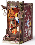 Rolife DIY Book Nook Kits Fall into Wonder, Fairy Tale Bookend Wooden 3D Puzzles for Bookshelf Decor, DIY Miniature House Building Kit for Adults, DIY Crafts/Surprised Gifts for Teens & Book Lovers