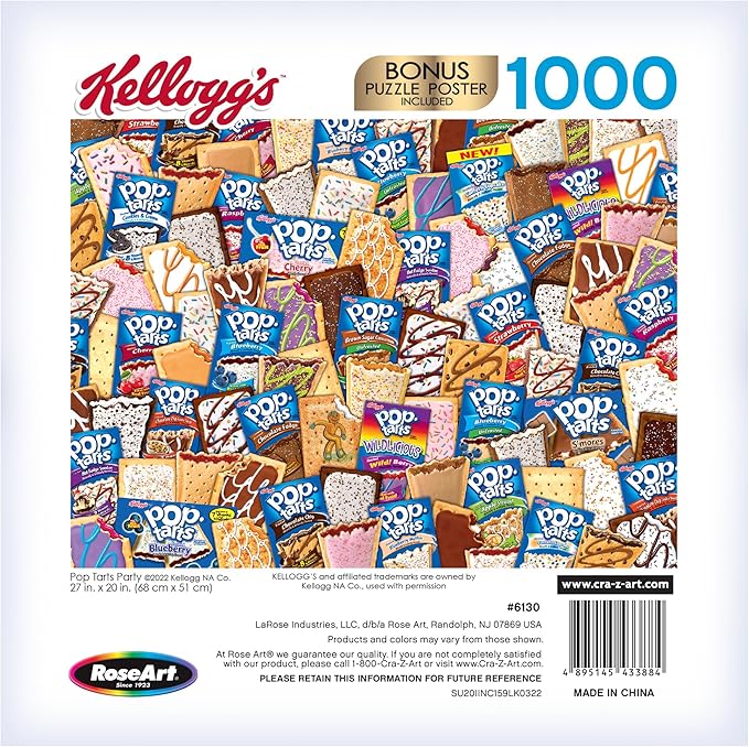 RoseArt - Kellogg's - Pop Tart Party - 1000 Piece Jigsaw Puzzles for Adults