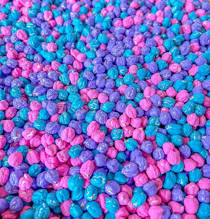 Colored Chickpeas for Sensory Play and Sensory Bins - Many Different Seasonal Colors (4 Cups, Unicorn)