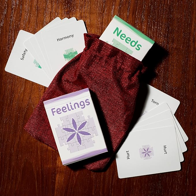 Powerful Communication Tool (Feelings and Needs Flash Cards) for Empathy and Emotional Intelligence
