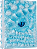 3D Dragon Eye Embossed Journal,Resin Engraving Notebook,Dnd notebook for Dragon Lovers ，Blank Paper,Hardcover Travel Notepad for Writing,Sketchbook,Collection,Gift,Decoration A4 and A5 Size (A5-Ice dragon)