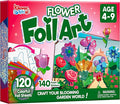 Klever Kits Foil Art Kit for Kids - Arts & Crafts Supplies, Mess Free Coloring, Flowers & Butterflies Foil Foam Stickers, Creative Travel Toys, Birthday Gifts for Boys & Girls Ages 4 and Up