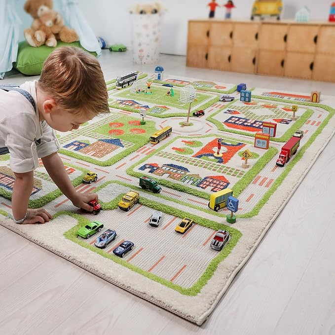 IVI Traffic Collection (Traffic Green, (Large) 71”L x 52.5”W)