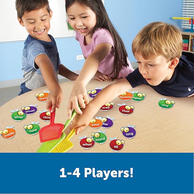 Learning Resources Sight Word Swat A Sight Words Game - Phonics Flash Cards, Board Games for Kids, Montessori Spelling , Homeschool, Classroom Must Haves, Teacher Supplies, Gifts for Boys and Girls