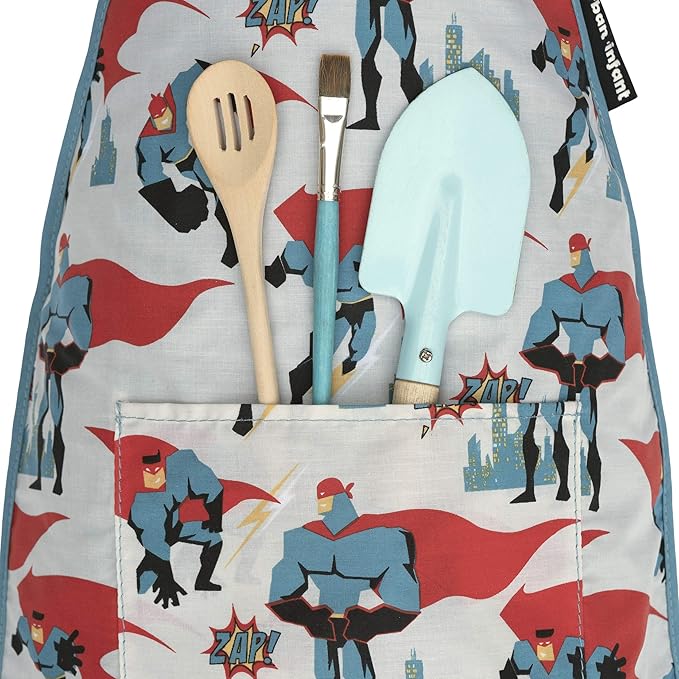 Urban Infant Little Helper Kids Apron - Children's Cooking Art Gardening - Great Gift for Toddler Boys and Girls