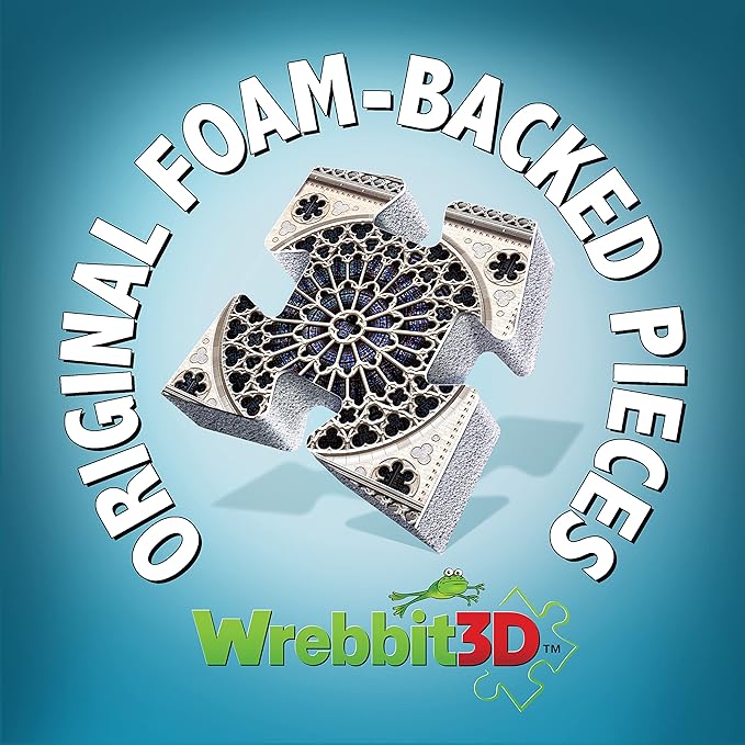 Wrebbit3D Notre-Dame de Paris 3D Puzzle | 830 Jigsaw Puzzle Pieces | Castles and Cathedrals Collection