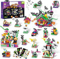 Halloween Building Set for Kids – 6-in-1 Haunted House, Spooky Witch Workshop & Haunted Graveyard with Glow Tattoos, Trick-or-Treat Toys, Pretend Play, Party Favors & Home Decor for Girls & Boys 6+