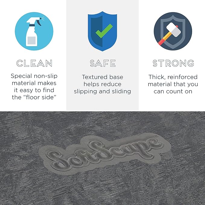 Factory Direct Partners 12825-NVPB SoftScape Playtime Grow-n-Learn Tunnel Climber Plus Pads for Toddlers and Kids(3-Piece) - Navy/Powder Blue, 12825-NVPB