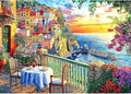 Italy Cinque Terre Jigsaw Puzzles for Adults 1000 Pieces Coastal Village Beautiful Landscape Scenery Sunset View with Letters on Back Hard Impossible Difficult challenging Family Puzzle (27.5"x19.6")