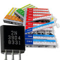 EEEEE 30 Kinds 1020pcs Assorted Type General Purpose TO92 Transistors PNP NPN Bipolar Power Transistor Assortment Kit with Individual Compartment