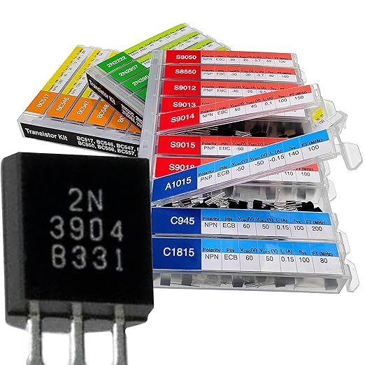 EEEEE 30 Kinds 1020pcs Assorted Type General Purpose TO92 Transistors PNP NPN Bipolar Power Transistor Assortment Kit with Individual Compartment