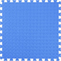 IncStores 1/2 Inch Thick Diamond Soft Foam Flooring Tiles | High-Density Interlocking Foam Tiles for Rugged Style in Your Home Gym, Playroom, and More | Blue, 6 Tiles