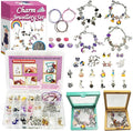 OMTOFUEN Charm Jewelry Making Kit, Create Your Own Bracelets, Necklaces, Earrings,Crafts Gifts Set for Arts and Crafts,5-12girls