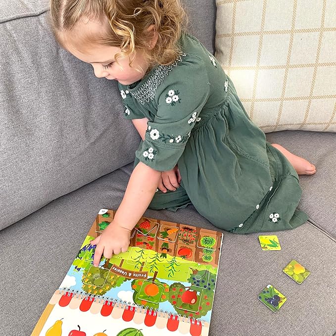 BenBen Busy Book for Toddlers, 30 Pages, Pre-Assembled, Preschool Learning Activities, Montessori Toys for Ages 3 and Up, Autism Sensory Toys, Kids Educational Activity Book, Birthday Gift