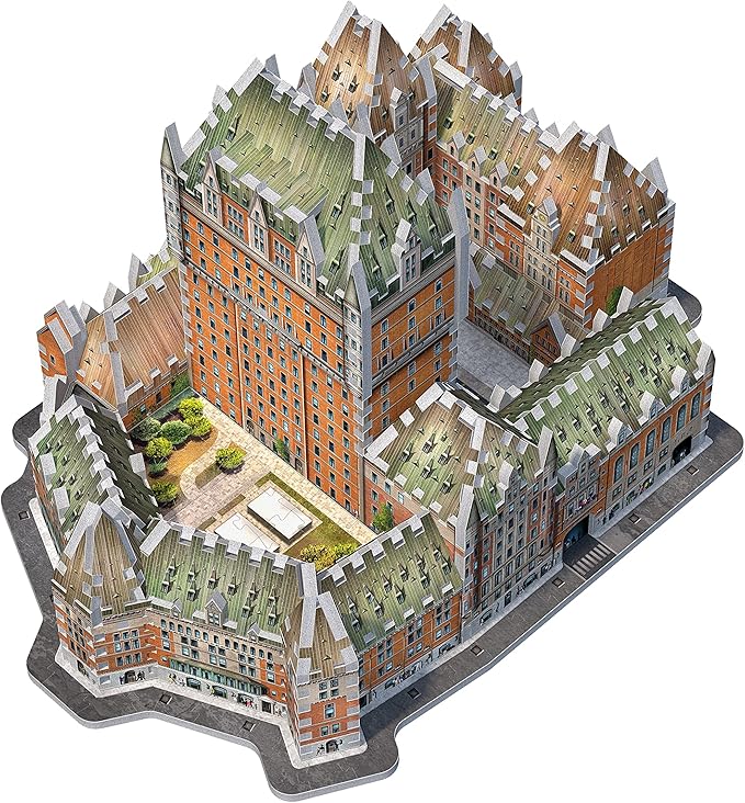 Wrebbit3D Château Frontenac 3D Puzzle | 865 Jigsaw Puzzle Pieces | Castles and Cathedrals Collection