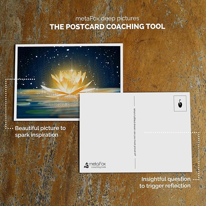 metaFox| Dreamland | Inspirational Postcards Pack for Coaching & Self-Reflection