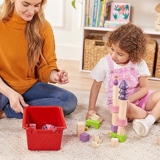 ECR4Kids 12 Cubby Mobile Tray Cabinet with 15 Scoop Front Storage Bins, 3x4, Natural, Classroom Furniture, Assorted