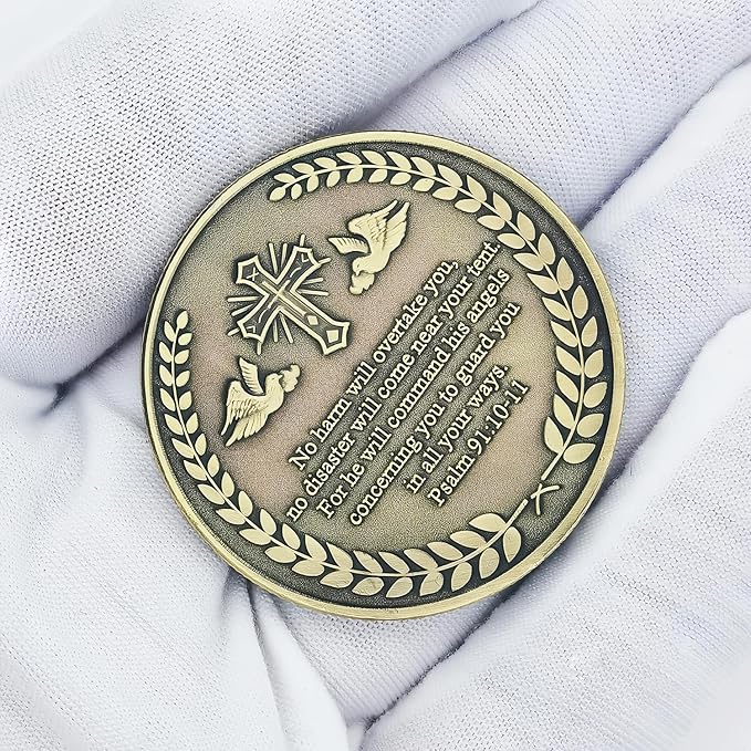 Archangel Saint Michael Challenge Coin Religious Coins Christian Collectors Coin (Pack of 3)