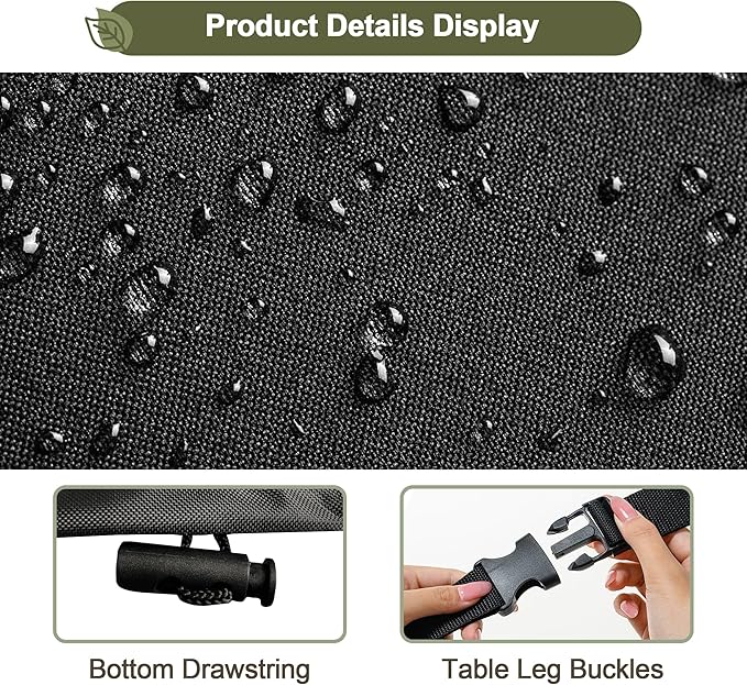 Kids Water Table Cover Fit Little Tikes Fish 'n Splash Water Table, Waterproof Dust Proof Outdoor Toys -Cover only,34"Dx20"H (Black)