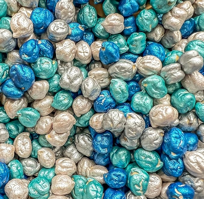 Colored Chickpeas for Sensory Play and Sensory Bins - Many Different Seasonal Colors (2 Cups, Winter 1)
