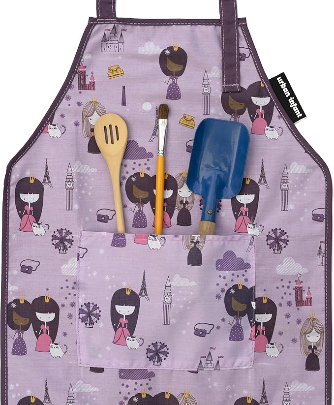 Urban Infant Little Helper Kids Apron - Children's Cooking Art Gardening - Great Gift for Toddler Boys and Girls