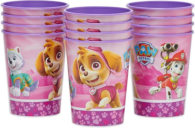 American Greetings Paw Patrol Party Supplies, Pink Plastic Cups (12-Count)