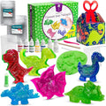 Pinwheel Crafts DIY Soap Making Kit for Kids Ages 5 6 7 8-12+ with Molds, Scents, Dye, Glitter, Foaming Net – Dinosaur Soap Making Kits for Adults Beginners Great for Science Projects and Crafts