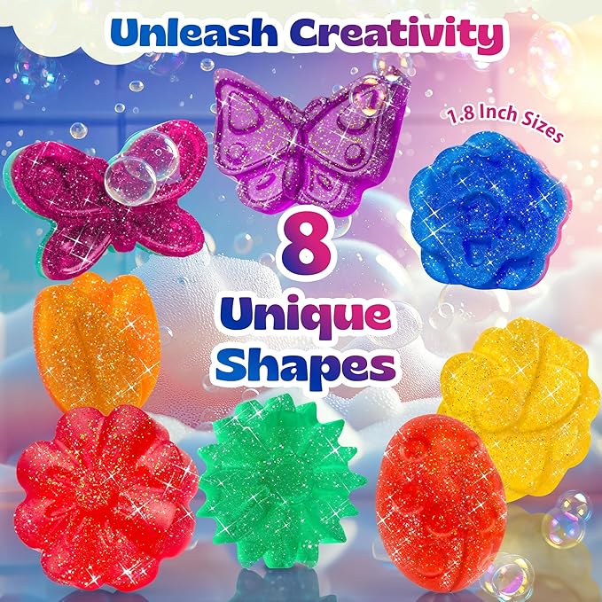 Pinwheel Crafts DIY Soap Making Kit for Kids Ages 5 6 7 8-12+ with Molds, Scents, Dye, Glitter, Foaming Net - Flower Soap Making Kits for Adults Beginners Great for Science Projects and Crafts