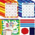 SpriteGru Number Bingo Game, 1-100 Board Game Learn & Count to Read 2 Versions Recognition Game for Kids 5-12, Perfect for Classroom & at Home
