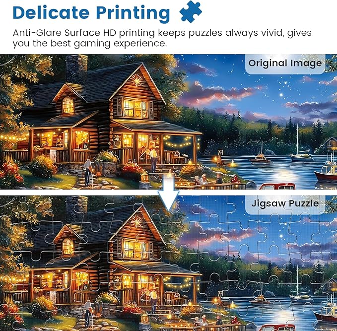 500 Pieces Puzzles for Adults | Autumn Memories Jigsaw Puzzles | Recycled Cardboar Jigsaw Puzzles 500 Pieces | Challenging Family Activity Great Gift Idea for Family Friends | 20.5 X 15 inches