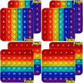 Alphabet Pop Fidget Toy Letters ABC Numbers Learning and Educational Toys Square Sensory Toys Popper Games Gifts for Kids ADHD Autism 4 Packs Double Side(2 Alphabet Numbers and 2 Uppercase Lowercase)