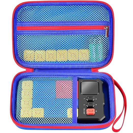 casmilee Case Compatible with Giiker Super Slide Brain Games, Brain Teaser Puzzles Organizer Storage Bag, Flow Slider Puzzle Game Holder (Blue)
