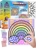 PURPLE LADYBUG SUNGEMMERS Window Gem Art Suncatcher Kits - Christmas Stocking Stuffers for Kids 8-12, Birthday Gifts for Girls & Boys, Crafts for Ages 4-10, Fun DIY Art Kit for Kids 6-12