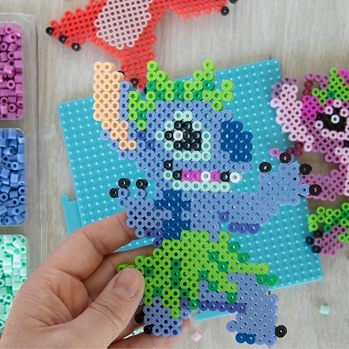 Perler 80-57265 Disney's Stitch Fused Bead Craft Activity Kit with 10 Projects, Multicolor, 4503 Pieces