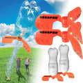 Screw on Curved Water Rocket Fins (2 pk)- Compatible with any 2 Liter Bottles - Makes Bottle Spiral in Air & Helicopter to Ground - Fun Outdoor Science Toy - Accessory to Water Rocket Launcher