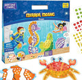 Imagimake Mirror Mosaic Ocean Theme Kids Art Set | DIY Craft Kit with Foil Stickers | Mosaic Kit for Kids | Birthday Gift for Boys and Girls Ages 3-8 | Toys for 4 Year Old Boys