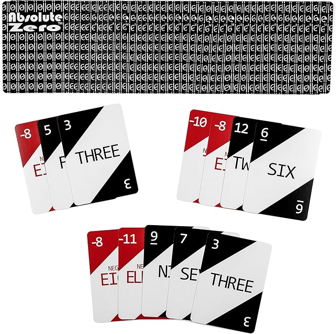 Absolute Zero Math Card Game for Kids and Families - Mathematics Educational Integer Game for Learning at Home, Classroom, Travel - Award Winning Education Math Games Developed by a Math Teacher