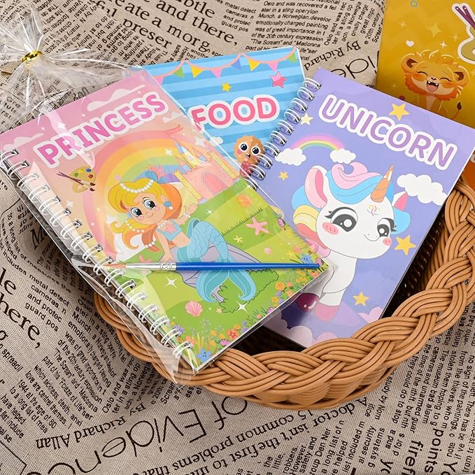 Bondream 24 Water Coloring Books for Kids Party Favors,Coloring Books for Children Ages 4-8,Birthday Christmas Goodie Bag Stuffers Kids Art Craft Kit Teacher Return Gift Classroom Prize