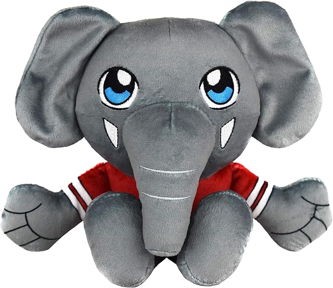 Bleacher Creatures Alabama Crimson Tide Al The Elephant Mascot 8" Kuricha Sitting Plushies- Soft Chibi Inspired Mascot