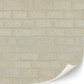 3 Sheets Self-Adhesive Brick Wall Cladding for Dollhouses Scale 1:12 (Sandstone Brick)